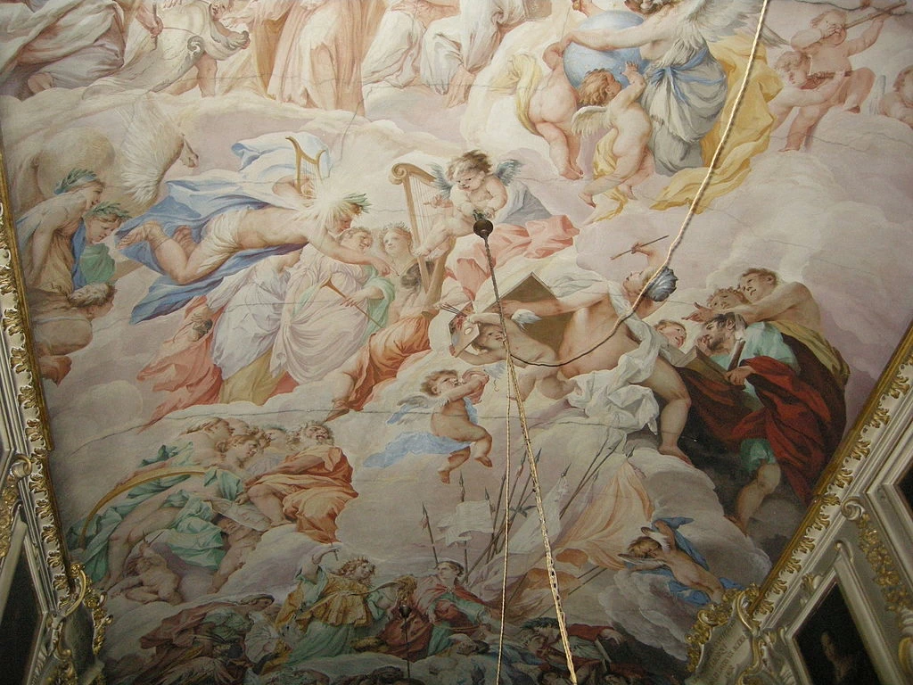 Palazzo Giugni - la Galleria, il soffitto, dettaglio